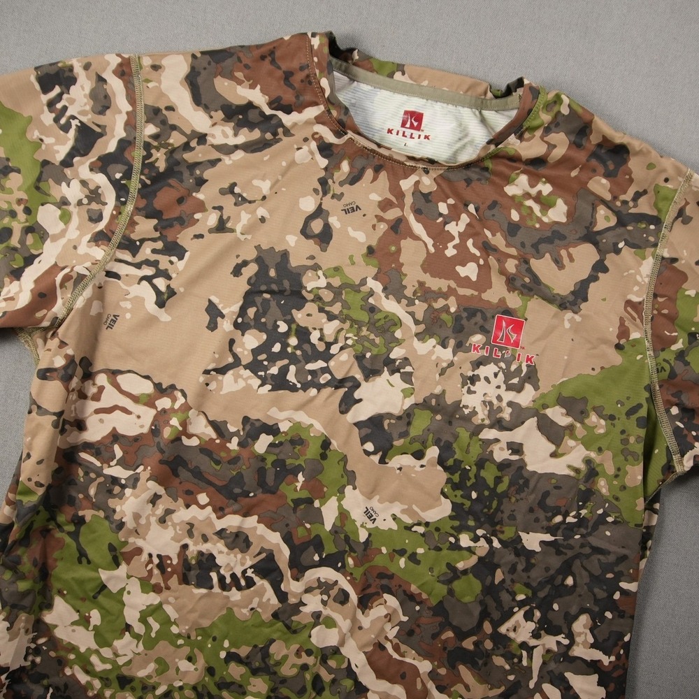 Killik Performance Hunting Tactical Camo T-Shirt Kids L Veil Short Sleeve